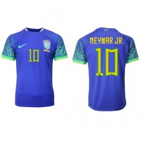 Fotbalové Dres Brazílie Neymar Jr #10 Venkovní MS 2022 Krátký Rukáv